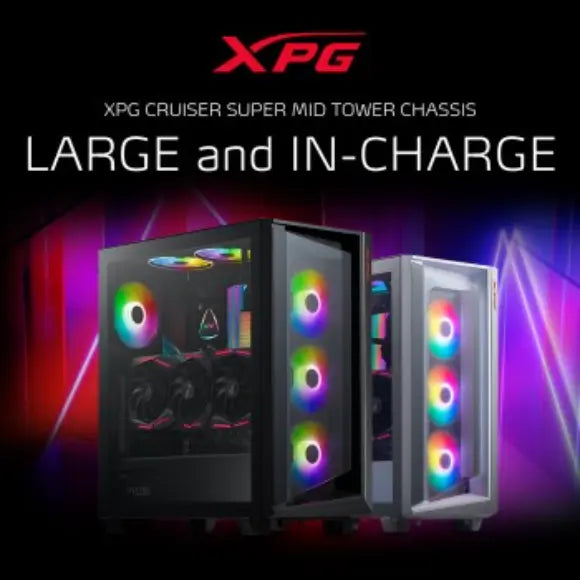 XPG CRUISER Mid-Tower Gaming Casing - Black