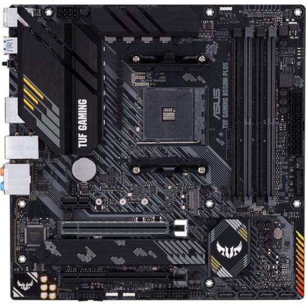 ASUS TUF Gaming B550M-PLUS AMD AM4 (3rd Gen Ryzen Micro ATX Gaming Motherboard (PCIe 4.0, 2.5Gb LAN, BIOS Flashback, HDMI 2.1, USB 3.2 Gen 2, Addressable Gen 2 RGB Header and Aura Sync)