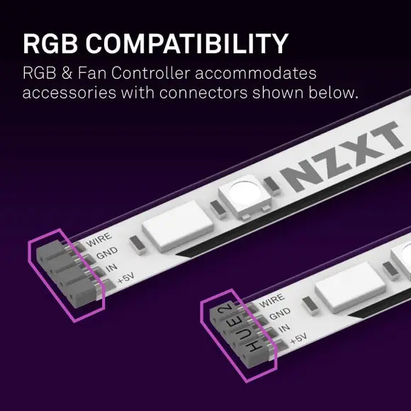 NZXT RGB & Fan Controller - Black - AC-2RGBC-B1
