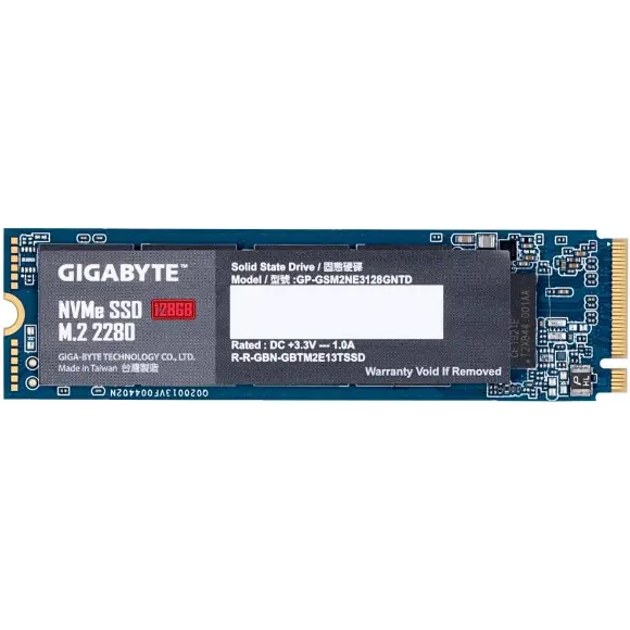 Gigabyte NVMe 128GB Solid State Drive - PakByte Computers 