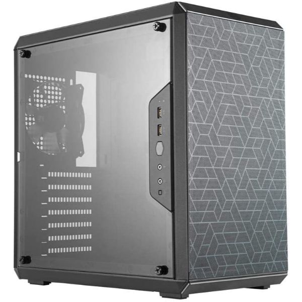 Cooler Master MasterBox Q500L Micro-ATX Tower with ATX Motherboard Support, Magnetic Dust Filter, Transparent Acrylic Side Panel, Adjustable I/O & Fully Ventilated Airflow