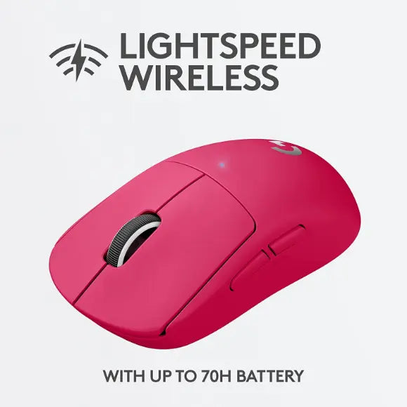 Logitech G PRO X Superlight Wireless Gaming Mouse - Magenta
