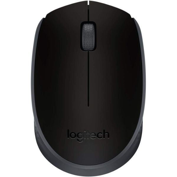 Logitech M171 Wireless Mouse, 2.4 GHz with USB Mini Receiver, Optical Tracking, 12-Months Battery Life, Ambidextrous PC / Mac / Laptop - Black
