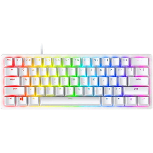 Razer Huntsman Mini 60% Gaming Keyboard: Clicky Optical Switches, Mercury White