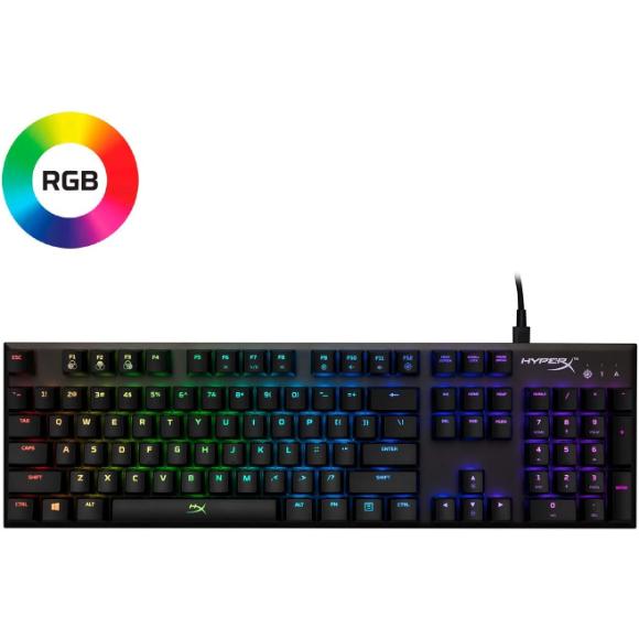 HyperX Alloy FPS RGB - Mechanical Gaming Keyboard, Controlled Light & Macro Customization, Silver Speed Switches, RGB LED Backlit