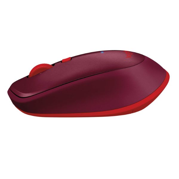 Logitech M337 Wireless Mouse, Bluetooth, 1000 DPI Laser Grade Optical Sensor, 10-Month Battery Life, PC/Mac/Laptop - Red