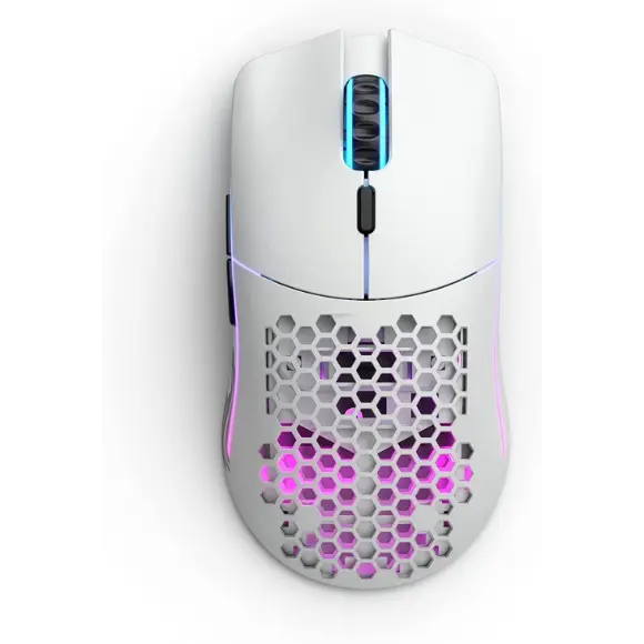 Glorious Model O- Minus Gaming Wireless Mouse -65g lightweight Honeycomb - (Matte White)