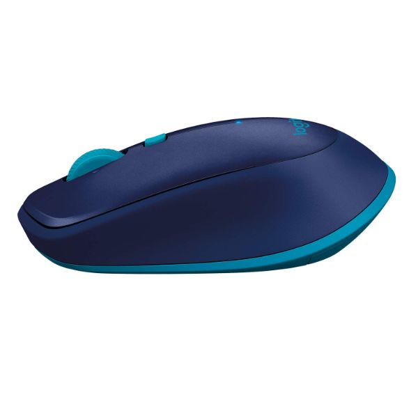 Logitech M337 Wireless Mouse, Bluetooth, 1000 DPI Laser Grade Optical Sensor, 10-Month Battery Life, PC/Mac/Laptop - Blue