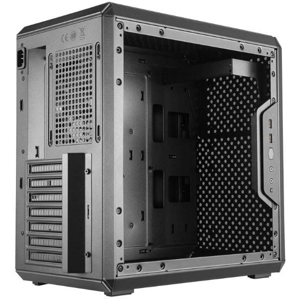 Cooler Master MasterBox Q500L Micro-ATX Tower with ATX Motherboard Support, Magnetic Dust Filter, Transparent Acrylic Side Panel, Adjustable I/O & Fully Ventilated Airflow