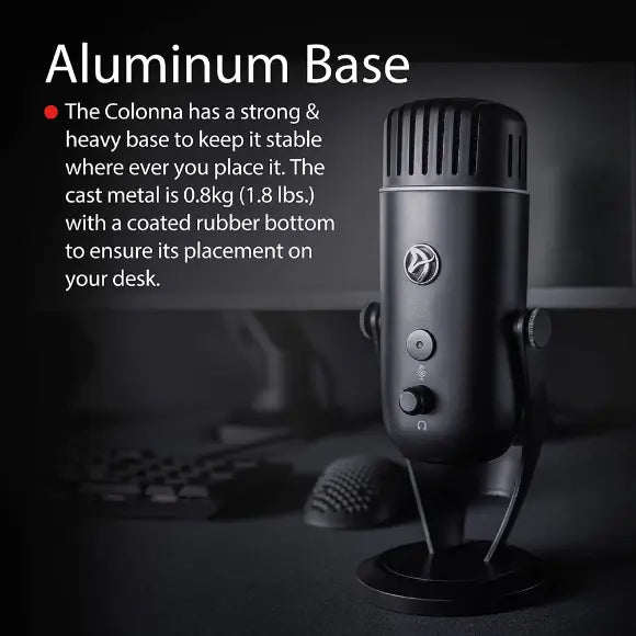 Arozzi Colonna Streaming and Gaming Microphone - Black