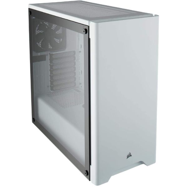 Corsair CARBIDE 275R Mid-Tower Gaming Case, Tempered Glass- White