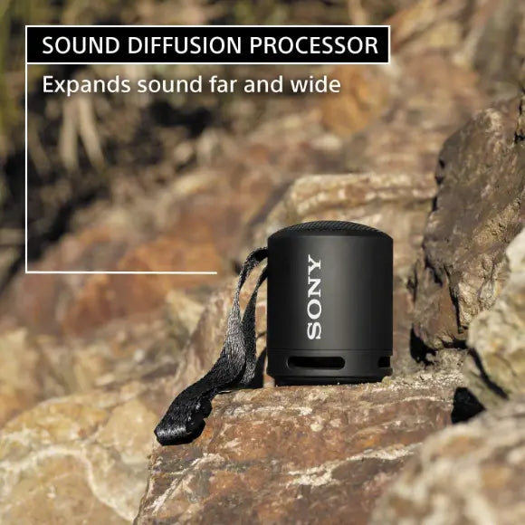Sony SRS-XB13 Extra BASS Wireless Bluetooth Portable Lightweight Travel Speaker, IP67 Waterproof, Black