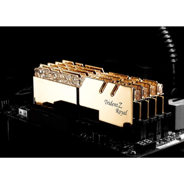 G-SKILL 16GB (2 x 8GB) TridentZ Royal Series DDR4 PC4-28800 3600MHz Desktop Memory Model F4-3600C16D-16GTRG