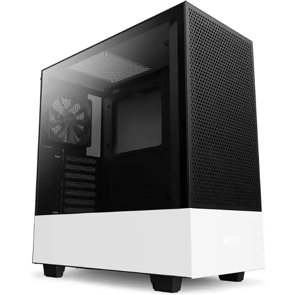 NZXT H510 Flow Compact ATX Mid-Tower PC Gaming Case - CA-H52FW-01 - Matte White