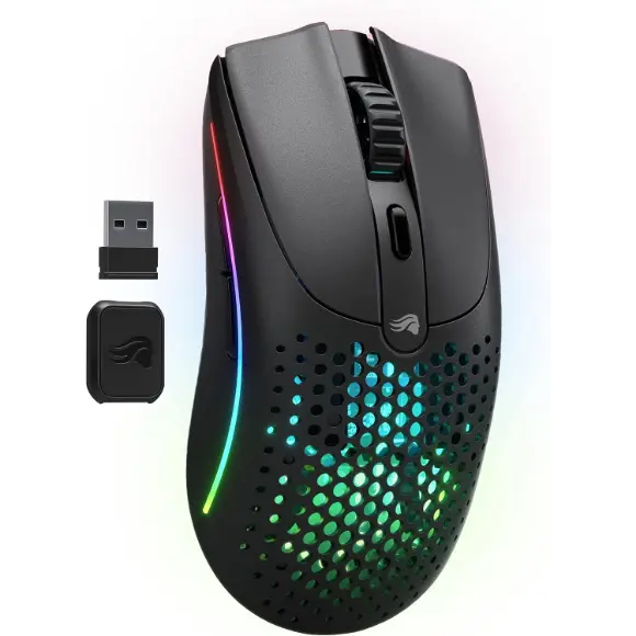 Glorious Model O2 Wireless Bluetooth Gaming Mouse - Matte Black
