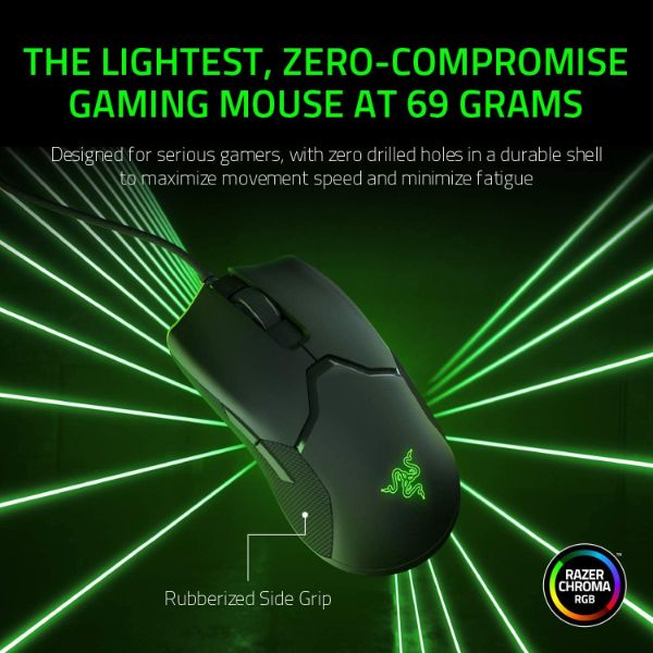 Razer Viper Ultralight Ambidextrous Wired Gaming Mouse: Fastest Mouse Switch in Gaming