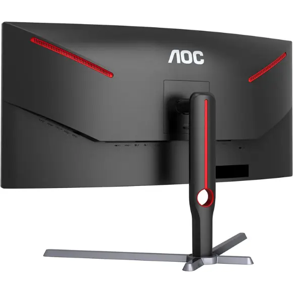 AOC CU34G3S 34" Frameless Curved Ultrawide Gaming Monitor, WQHD 3440 x1440, 165Hz 1ms, Free Sync Premium, Height Adjustable, 3-Year Zero-Bright-dot