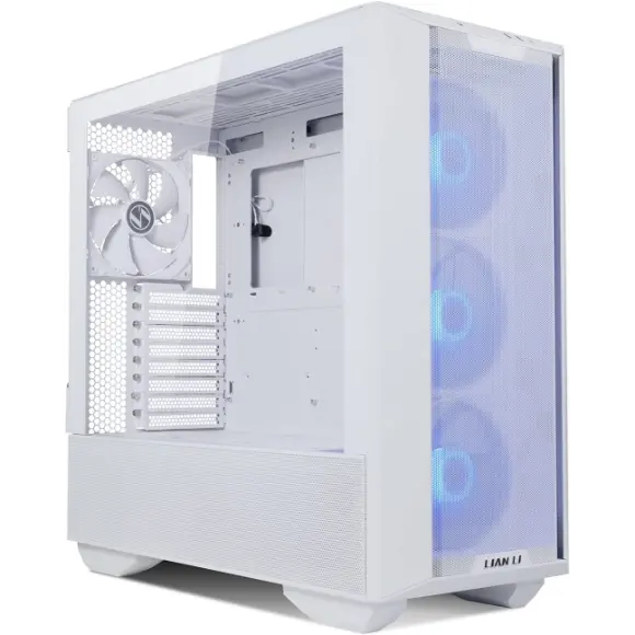 LIAN LI Lancool III RGB White Glass Gaming Case -4×140 PWM Fans (ARGB)-3R-W