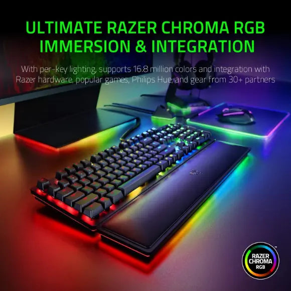 Razer Huntsman Elite Gaming Keyboard: Fastest Keyboard Switches Ever - Classic Black