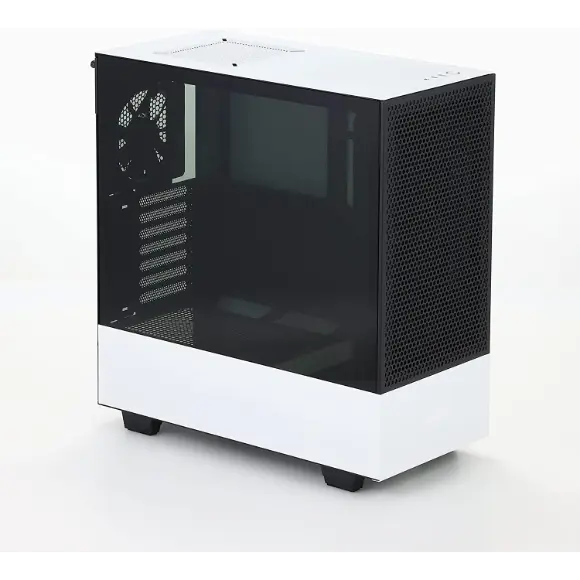 NZXT H510 Flow Compact ATX Mid-Tower PC Gaming Case - CA-H52FW-01 - Matte White