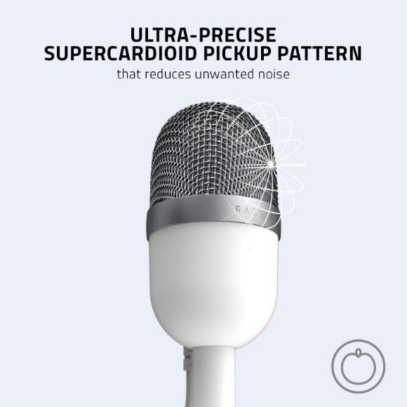 Razer Seiren Mini USB Streaming Microphone (Mercury White)