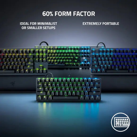 Razer Huntsman Mini Analog - 60% Gaming Keyboard with Analog Optical Switches | Black
