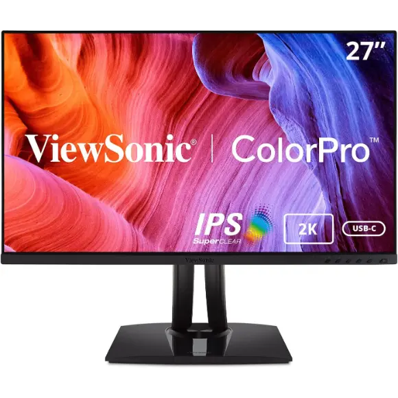 ViewSonic VP2756-2K 27" 2K QHD Pantone Validated 100% sRGB & Factory Pre-Calibrated Monitor
