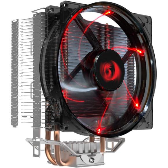 Redragon CC-1011 Reaver CPU Cooler, Red LED 120mm Fan x 1, Aluminium Fins for AMD Ryzen/Intel LGA1200/1151, Universal Socket Solution, 100% RAM Compatibility
