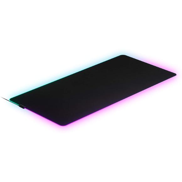 SteelSeries QcK Prism RGB Gaming Surface - 3XL Cloth Mouse Pad of All Time - Optimized for Gaming Sensors - Maximum Control, Black