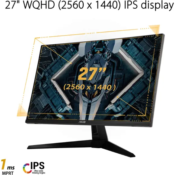 ASUS TUF VG27AQ1A Gaming Monitor – 27 inch WQHD (2560 x 1440), IPS, 170Hz