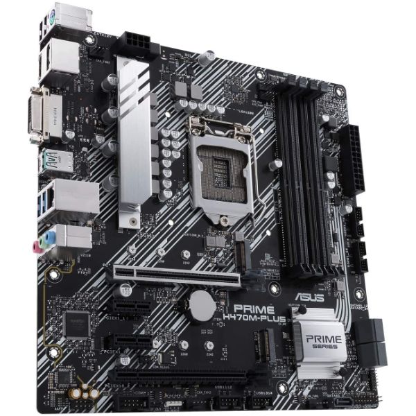 ASUS Prime H470M-PLUS/CSM LGA1200 (Intel 10th Gen) Micro-ATX Motherboard