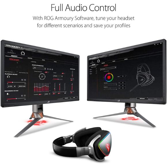 ASUS ROG DELTA USB-C Gaming Headset for PC, Mac, PlayStation 4, Teamspeak, and Discord with Hi-Res ESS Quad-DAC, Digital Microphone, and Aura Sync RGB Lighting