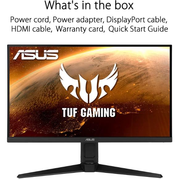 ASUS TUF Gaming VG279QL1A 27” HDR Gaming Monitor, 1080P Full HD, 165Hz (Supports 144Hz), IPS, 1ms