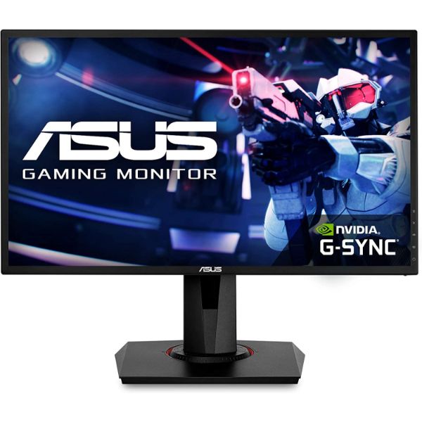 Asus VG248QG 24” Gaming Monitor, 1080P Full HD, 165Hz (Supports 144Hz), G-SYNC Compatible, 0.5ms, Extreme Low Motion Blur, Eye Care, DisplayPort HDMI DVI,Black