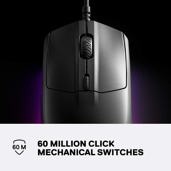 SteelSeries Rival 3 Gaming Mouse - 8,500 CPI TrueMove Core Optical Sensor - 6 Programmable Buttons - Split Trigger Buttons - Brilliant Prism RGB Lighting