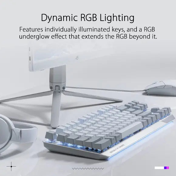 ASUS ROG Strix Scope NX TKL Wired Mechanical RGB Gaming Keyboard Moonlight White