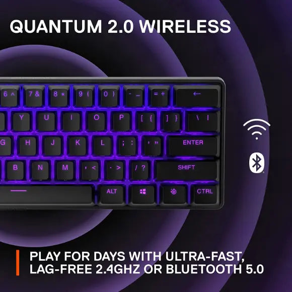 SteelSeries Apex Pro Mini Wireless Mechanical Gaming Keyboard – World’s Fastest Keyboard