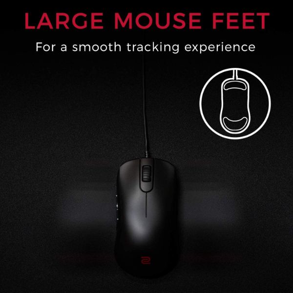 BenQ Zowie FK1-B Gaming Mouse for Esports (Large, Symmetrical Design, Matte Black Edition)