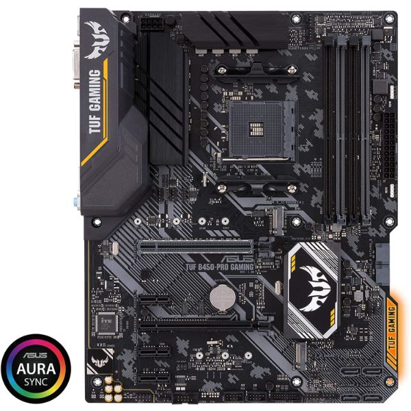 Asus TUF B450-Pro Gaming Motherboard (ATX) AMD Ryzen 3 AM4 DDR4