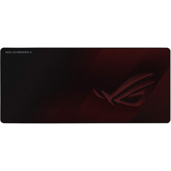 ASUS ROG Scabbard II Extended Gaming Mouse Pad | Nano Technology Smooth Glide Tracking | Protective Coating for Water, Oil, Dust-Repelling Surface | Anti-Fray Flat-Stitched Edges | Non-Slip Rubber Bas