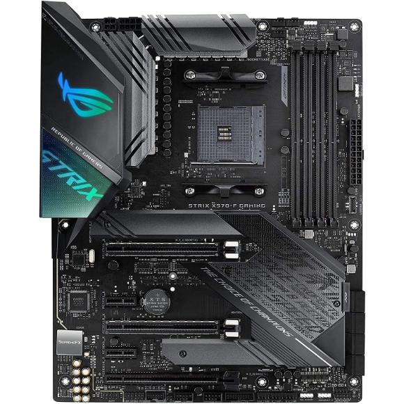 ASUS ROG Strix X570-F Gaming ATX Motherboard with PCIe 4.0, Aura Sync RGB Lighting, Intel Gigabit Ethernet, Dual M.2 with Heatsinks, SATA 6GB/S and USB 3.2 Gen 2