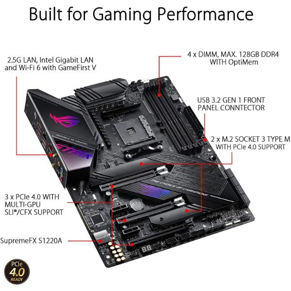 Asus ROG Strix X570-E Gaming ATX Motherboard