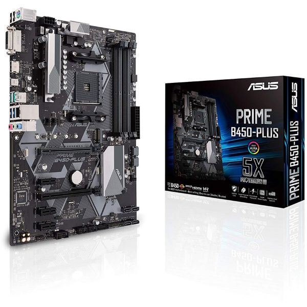 ASUS Prime B450 Plus AMD AM4 ATX Gaming Motherboard
