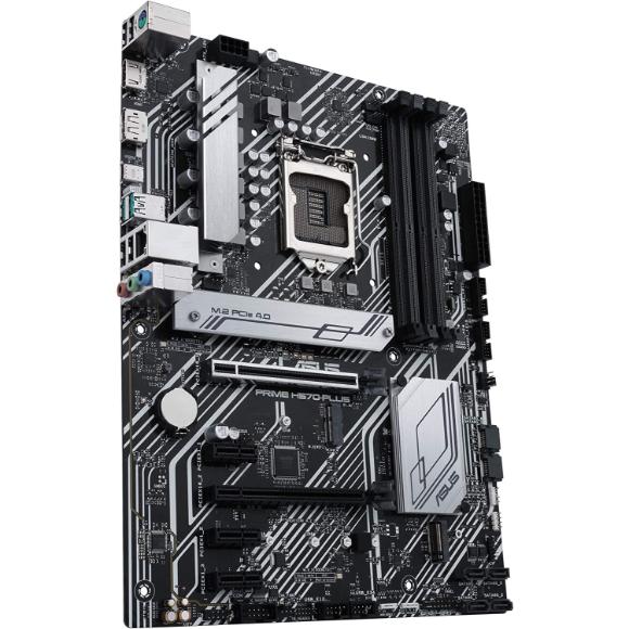 ASUS Prime H570-PLUS LGA1200 (Intel 11th/10th Gen) ATX Motherboard (PCIe 4.0, 8 Power Stages, HDMI, DVI, DisplayPort, Dual M.2, Intel 1Gb LAN, USB 3.2 Gen 2 Type-C, Thunderbolt 4)