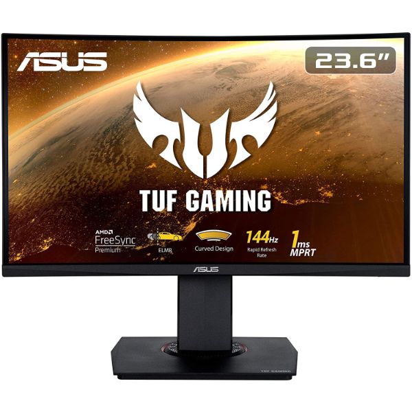 ASUS TUF Gaming VG24VQ 24" Full HD 1920x1080 1ms MPRT 144Hz LED Curved Gaming Monitor