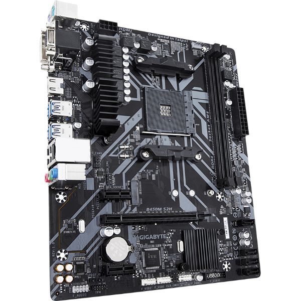 Gigabyte B450M S2H AMD B450 Ultra Durable Motherboard AM4