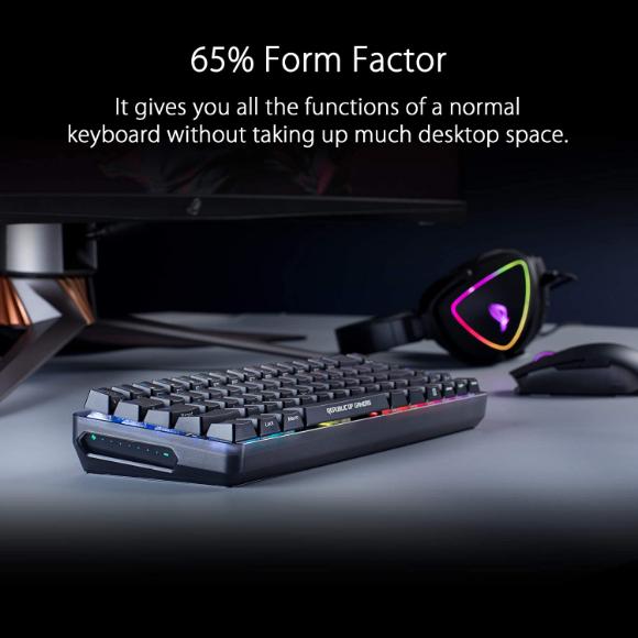 Asus ROG Falchion 65% Wireless Mechanical Gaming Keyboard - Cherry MX Switches - Linear Red