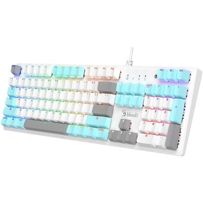 Bloody S510R Mechanical Switch RGB Gaming Keyboard - Icy White - EasySkins, Inc. 