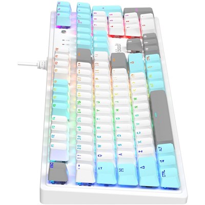 Bloody S510R Mechanical Switch RGB Gaming Keyboard - Icy White - EasySkins, Inc. 