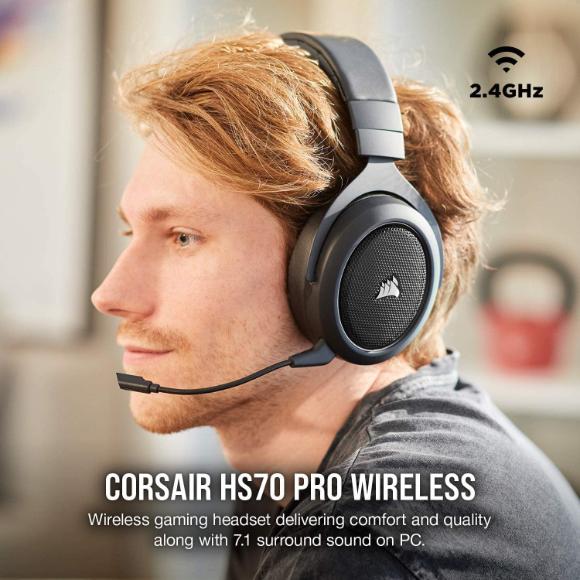 Corsair HS70 Pro Wireless Gaming Headset (Carbon) CS-CA-9011211-AP